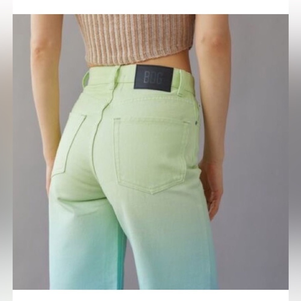NWT BDG Ombre Wide Leg Jeans Blue Green Sz 26 - Picture 13 of 13